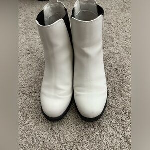 White MIA Chelsea Boots